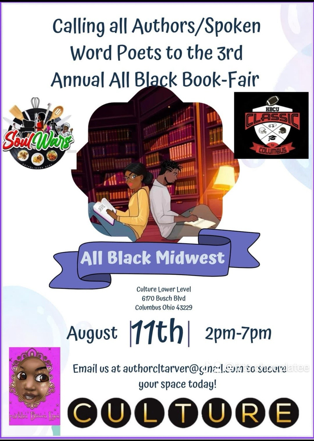 The Book Fair flyer.