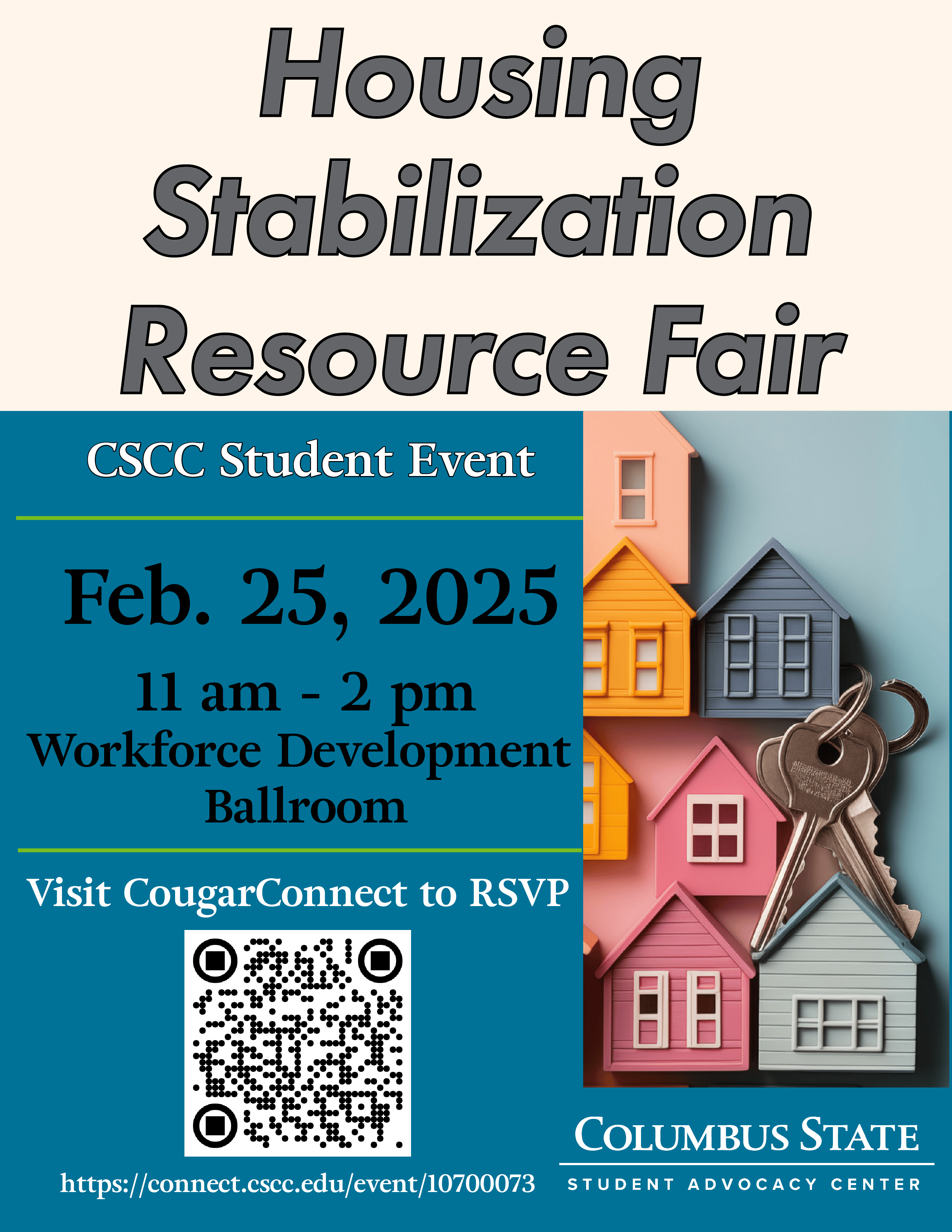 The Housing Stabilization Fair poster.