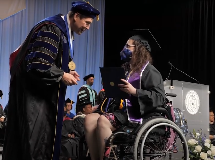 Nikki Chinn at Commencement in 2022.