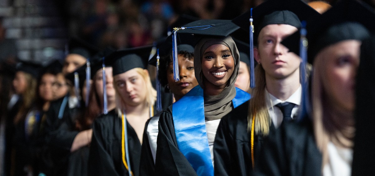 Graduates at the Spring Semester Commencement on May 9, 2025.