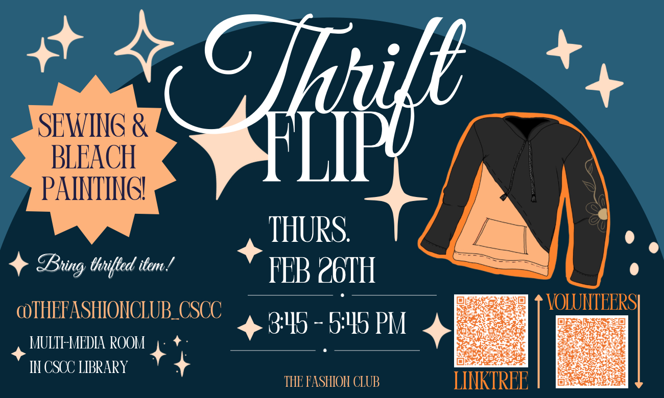 The poster for the Thrift Flip event.