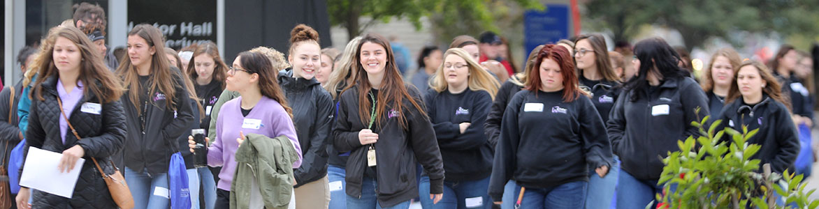Group of students visiting Columbus State