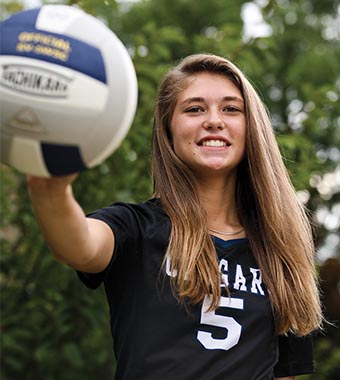 Columbus State Cougar Volleyball player.