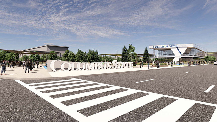 Proposed Columbus State YMCA renderings. -Moody Nolan