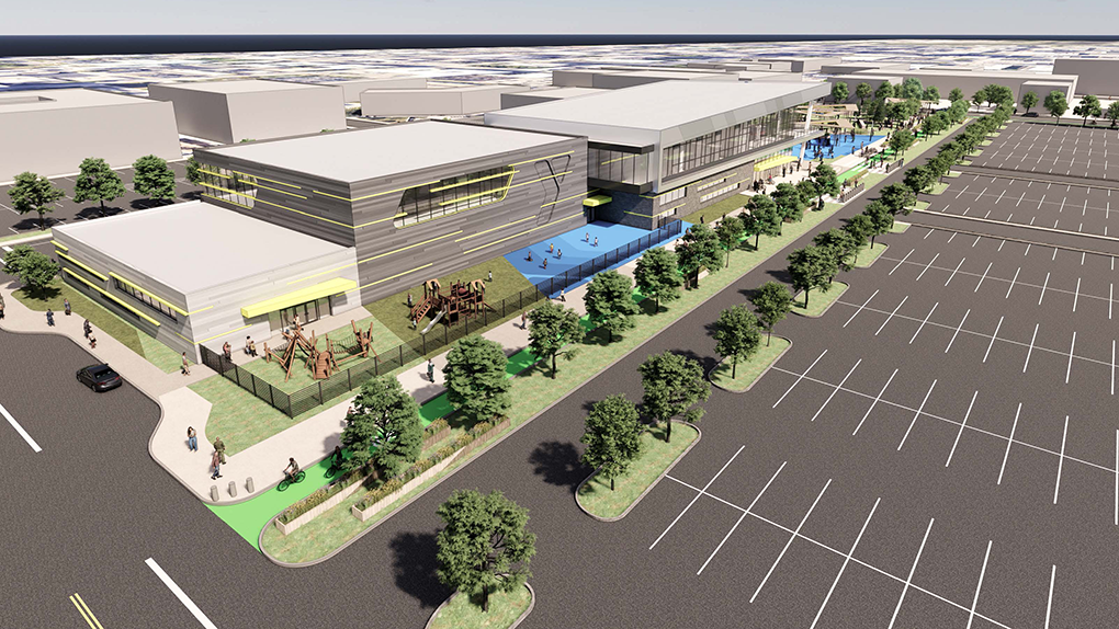 Proposed Columbus State YMCA renderings. -Moody Nolan