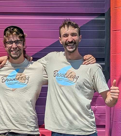 Two BrootLegg cofounders