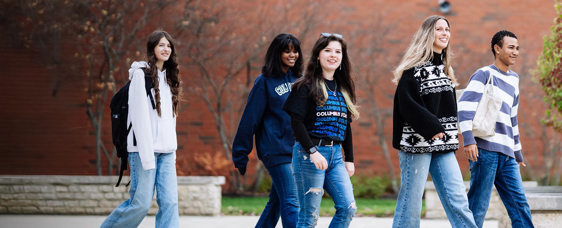 Students walking out of Mohler hall