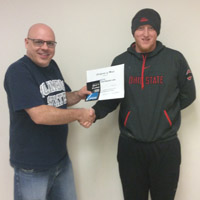 AMATYC Winner Receiving Award