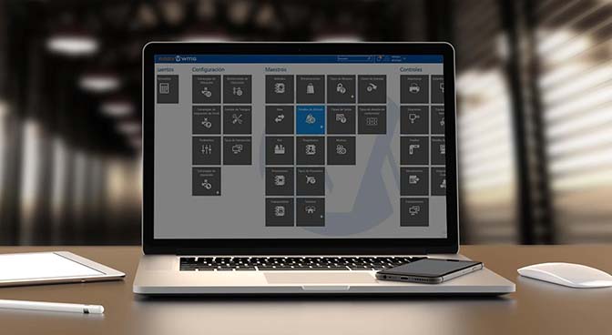 Logistics computer image
