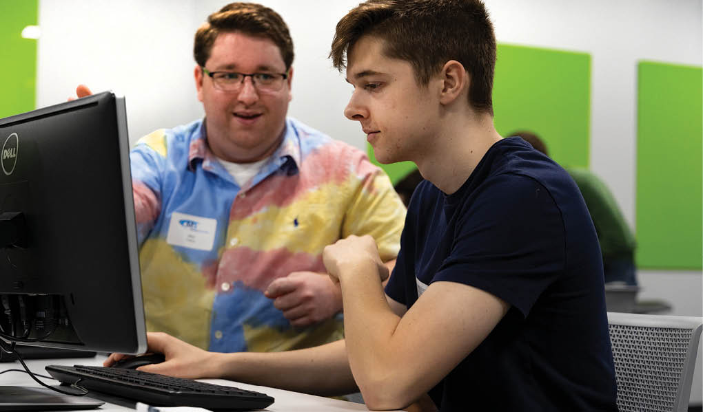 students in Code Fest event. Run by Manifest Solutions company. Training students to be job ready for a computer programming career.