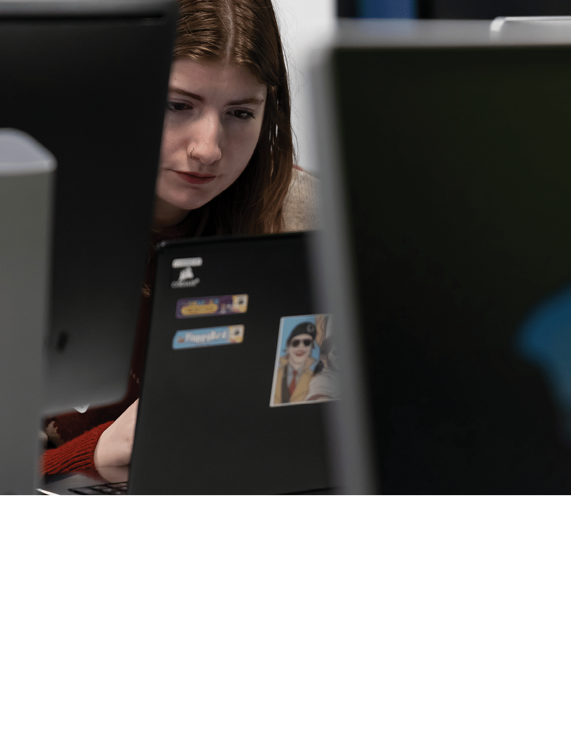 students in Code Fest event. Run by Manifest Solutions company. Training students to be job ready for a computer programming career.