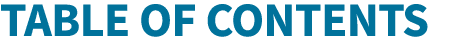 Table of Contents 