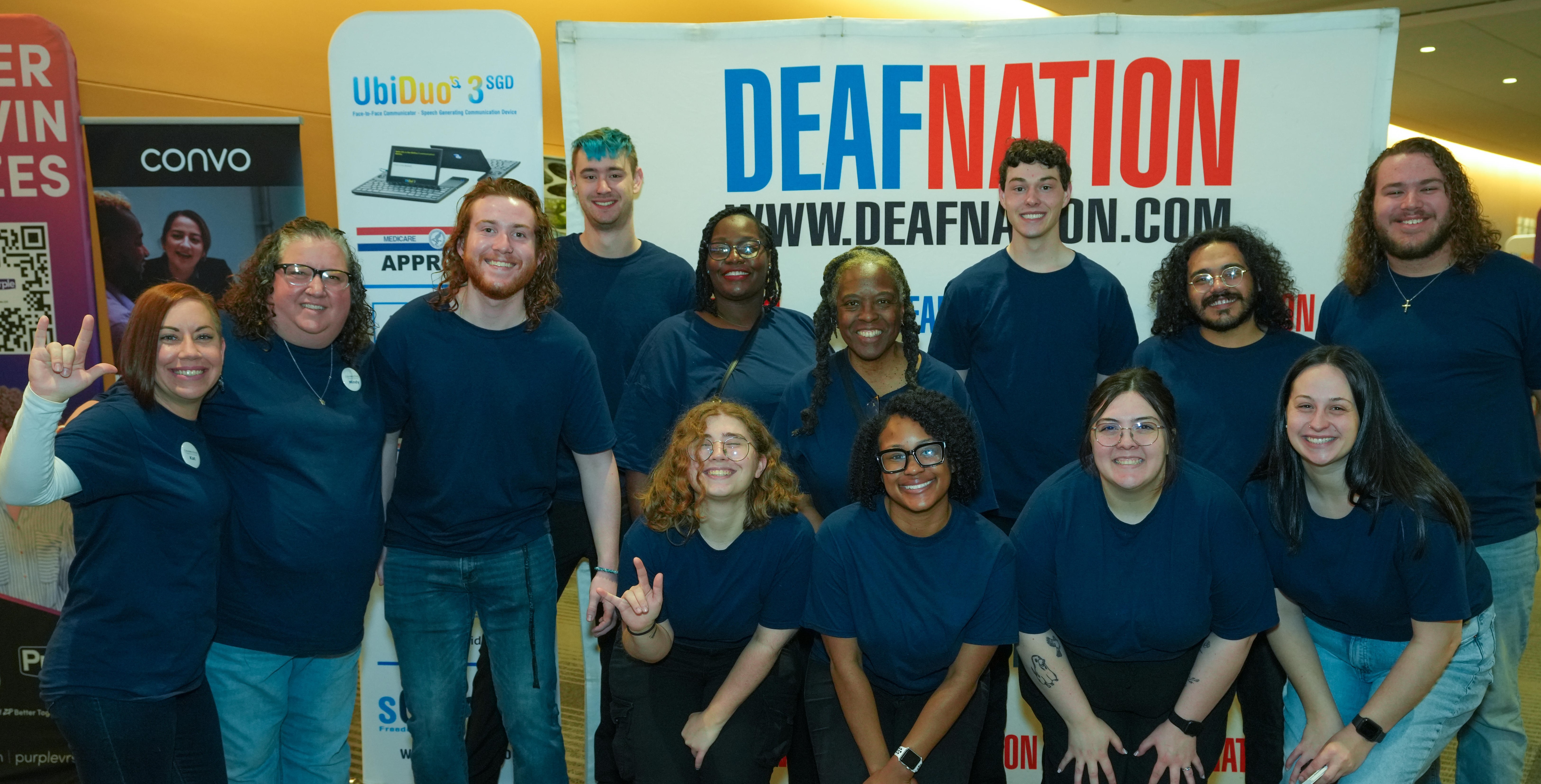 The Columbus State group taking part in DeafNation Expo 2023.