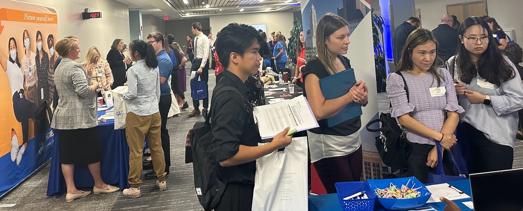 Columbus State nursing students in their final semester participated in a career readiness event on Sept. 6 in WD.&nbsp;