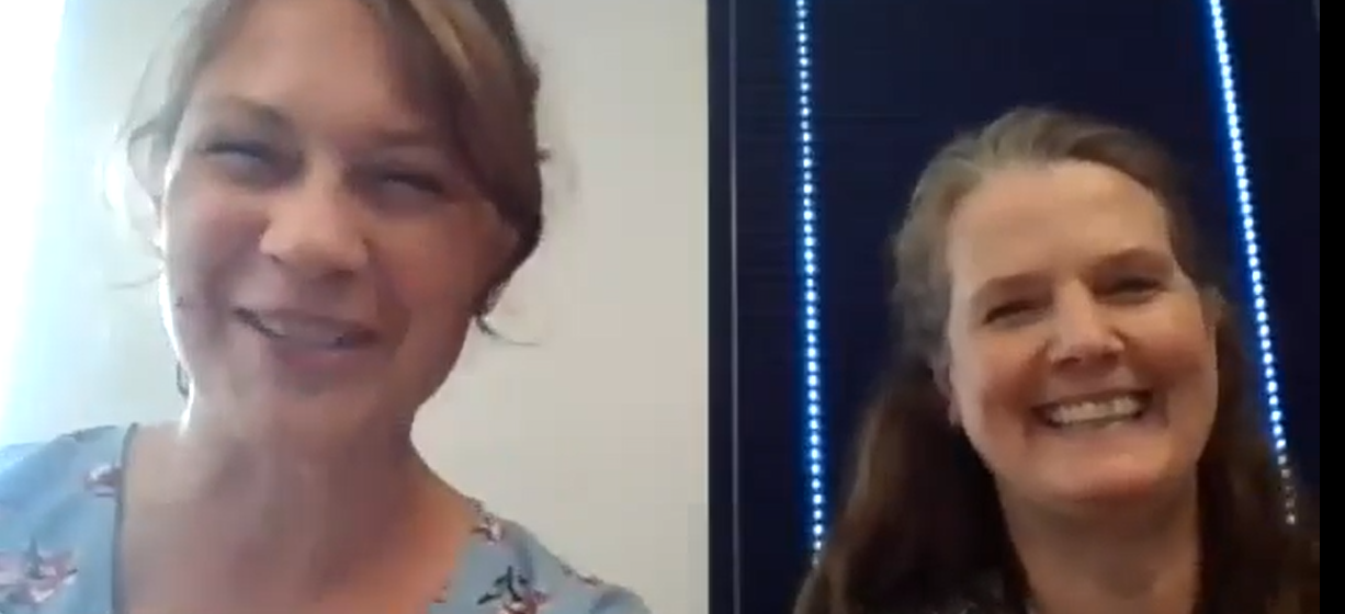 Columbus State SCM Certificate Student Janelle Myers (left) and her manager at ODW Logistics, Kristin Beechy as they served as virtual guest speakers for the Supply Chain Management Department.&nbsp;