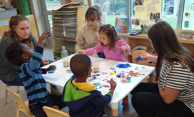Children at Wonder School in 2022.