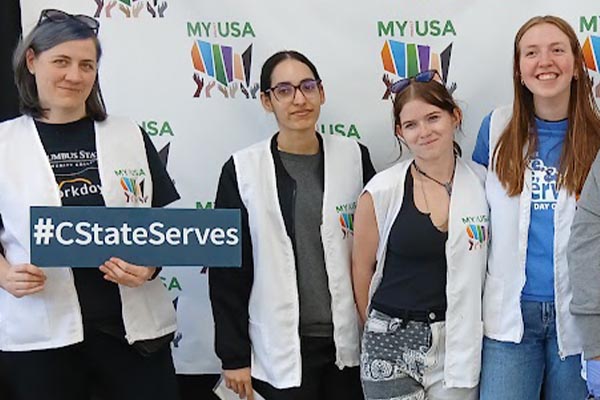 volunteer closeup