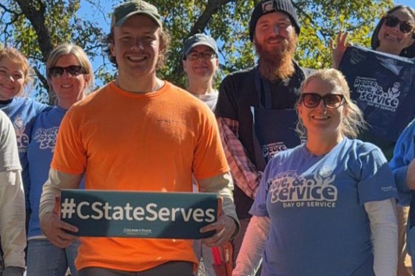 Volunteer group close up