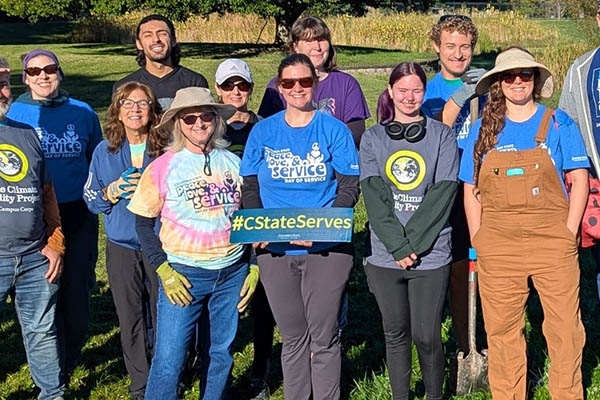 Volunteer closeup