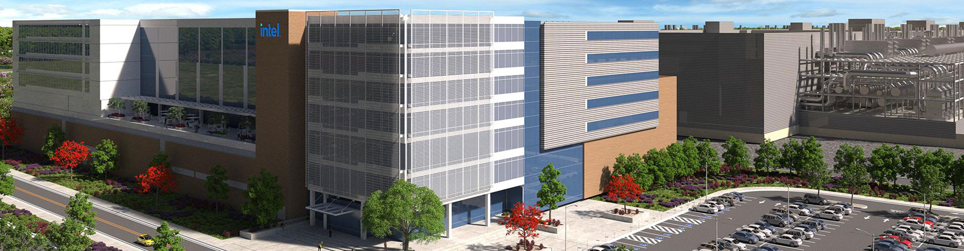 Renderig of Intel factory