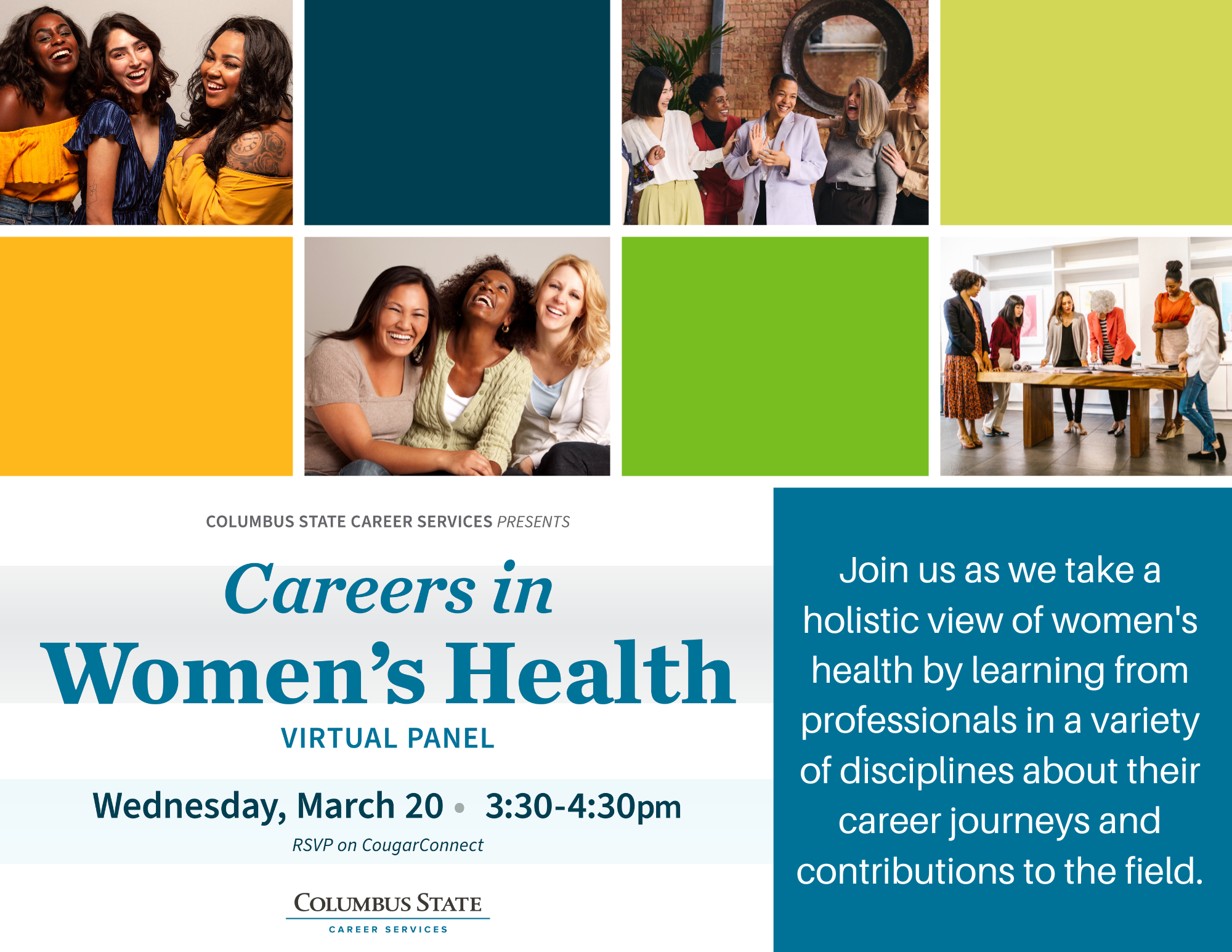 careers In Women's Health graphic